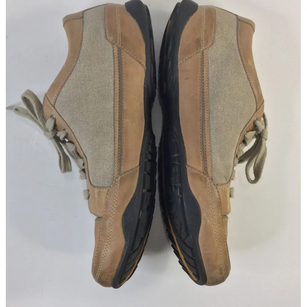 Timberland Shoes Size 12 Leather & Canvas Casual‎ Mens Medium Tan Caramel